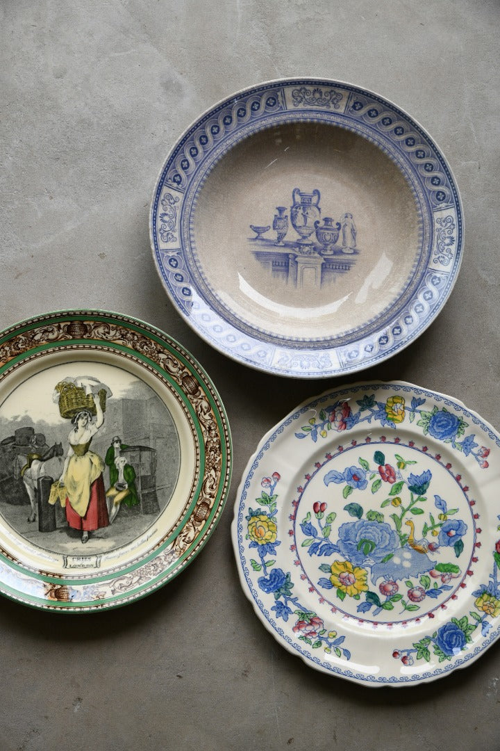 Vintage Plates & Bowl