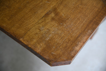 Large Oak Extending Draw Leaf Dining Table