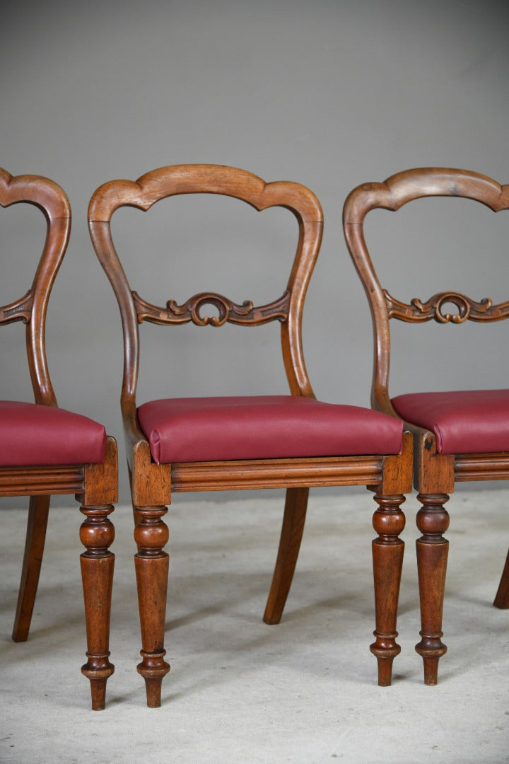 Set 6 Victorian Mahogany Dining Chairs