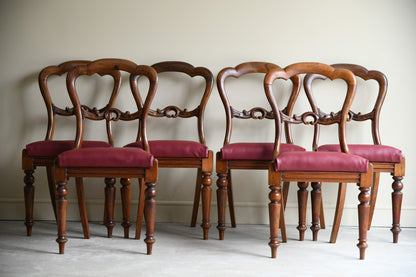 Set 6 Victorian Mahogany Dining Chairs