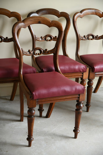 Set 6 Victorian Mahogany Dining Chairs