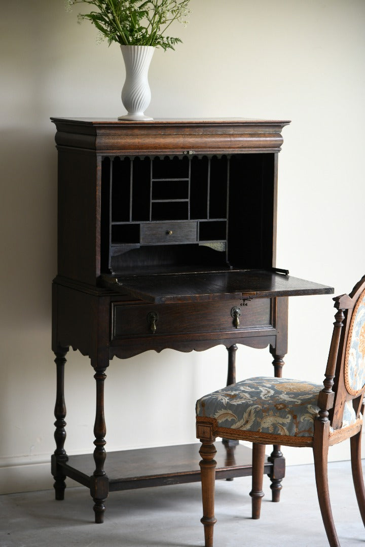 Early 20th Century Oak Bureau Cabinet