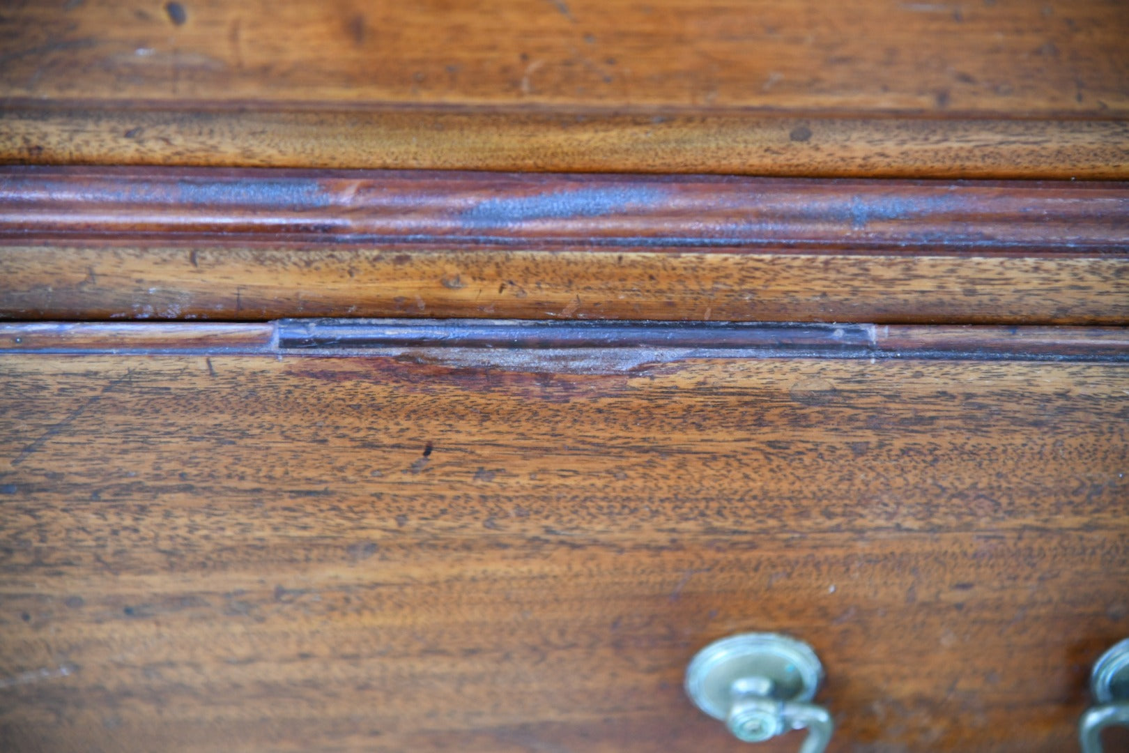 Antique Mahogany Two Part Chest of Drawers