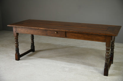 Antique Rustic Continental Refectory Table