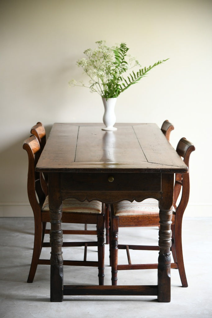 Antique Rustic Continental Refectory Table
