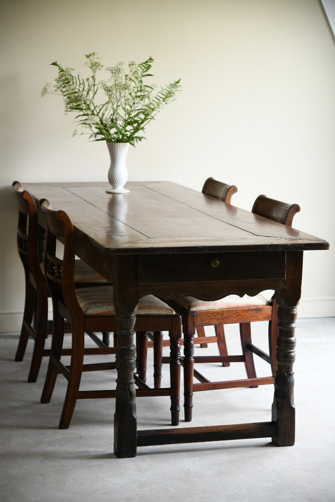 Antique Rustic Continental Refectory Table