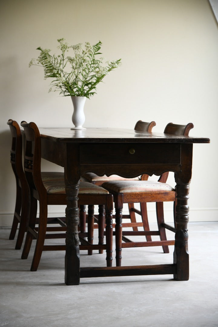 Antique Rustic Continental Refectory Table