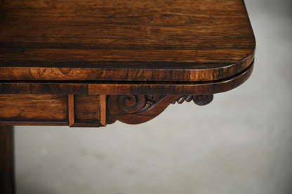 Antique William IV Rosewood Card Table