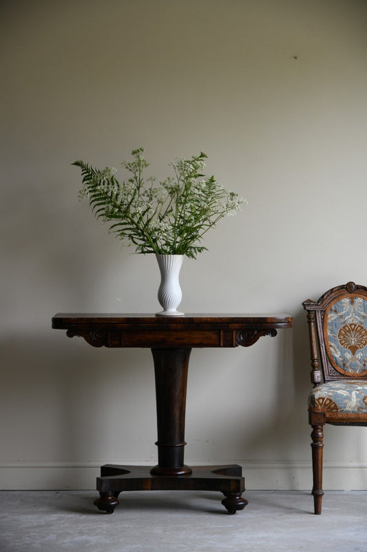 Antique William IV Rosewood Card Table