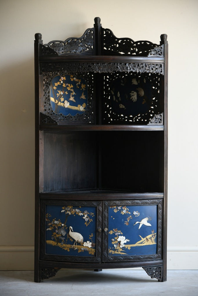 Antique Japanese Corner Cabinet