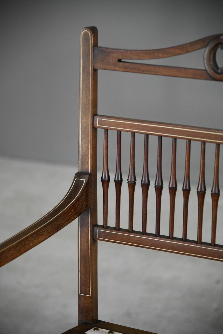 Edwardian Stained Beech Bench