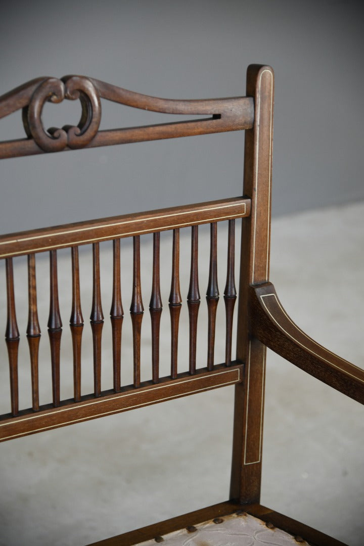 Edwardian Stained Beech Bench