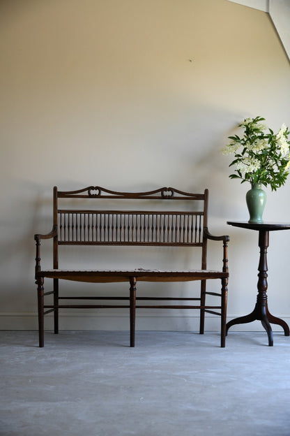 Edwardian Stained Beech Bench