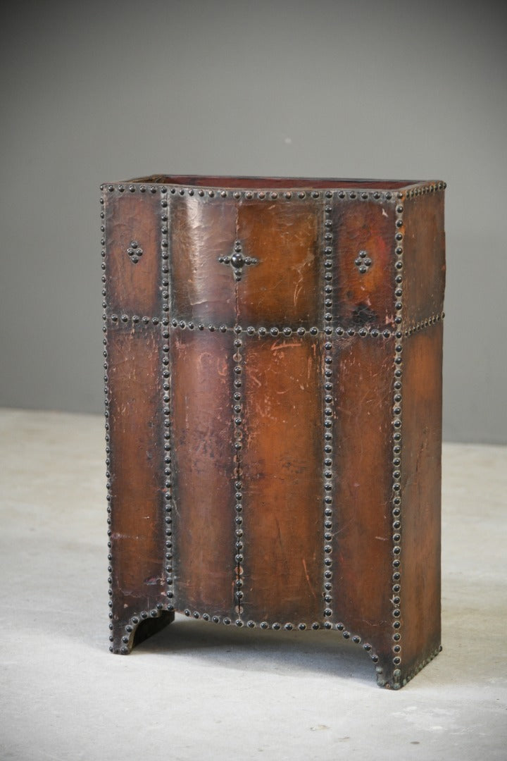 Early 20th Century Leather Stick Stand