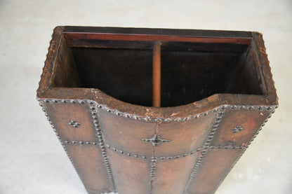 Early 20th Century Leather Stick Stand