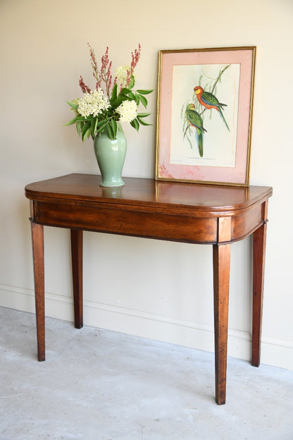 Antique Mahogany Tea Table