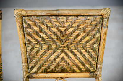 Early 20th Century French Rattan Cafe Chairs