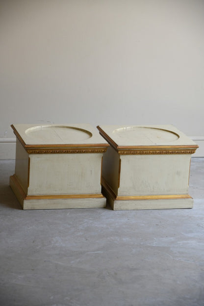 Pair Contemporary Pedestals