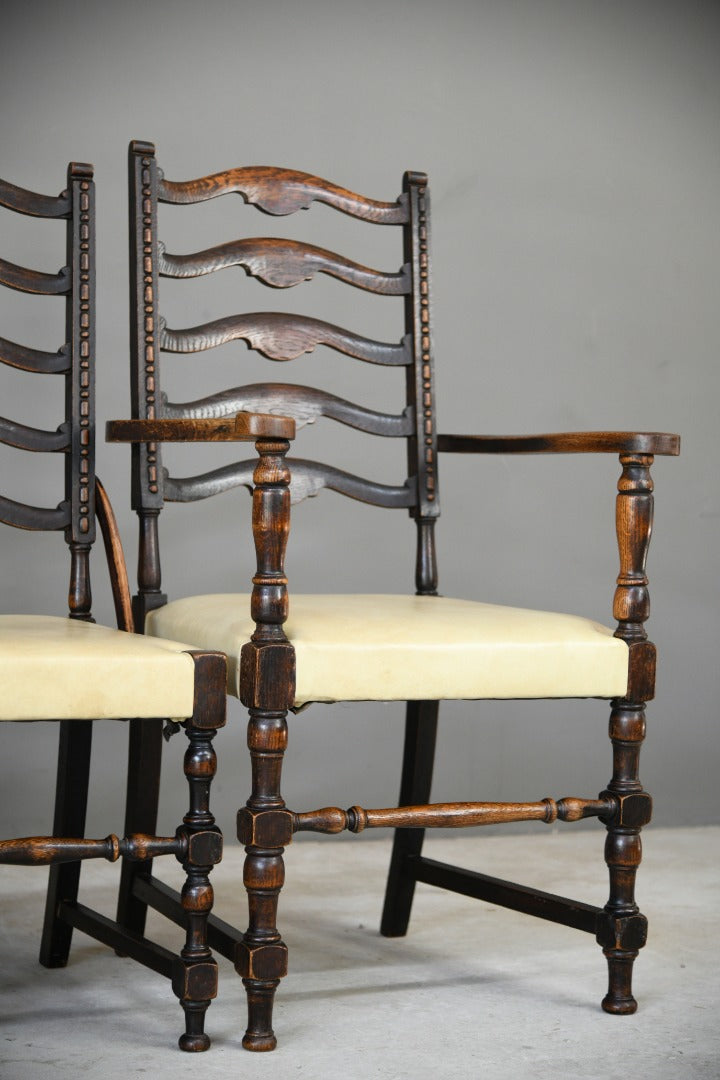 Set 6 Ladderback Dining Chairs