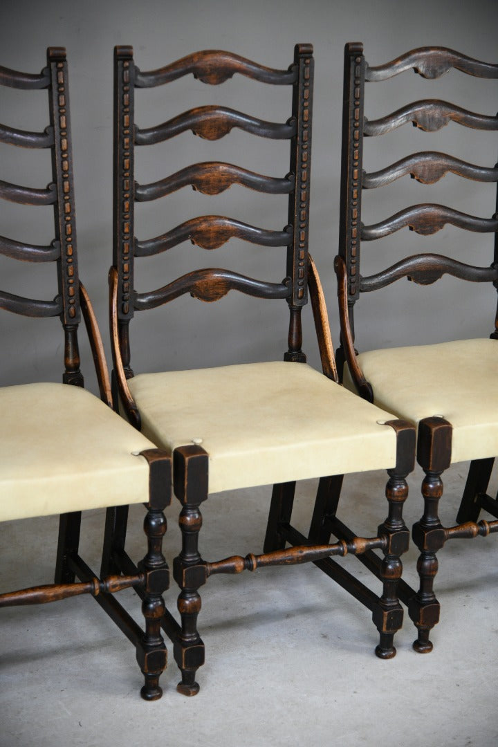 Set 6 Ladderback Dining Chairs