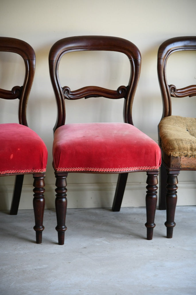 Set 4 Victorian Dining Chairs