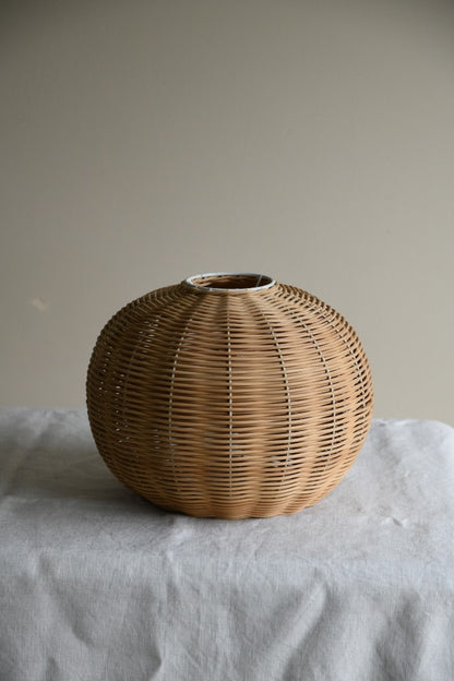 Vintage Wicker Lampshade