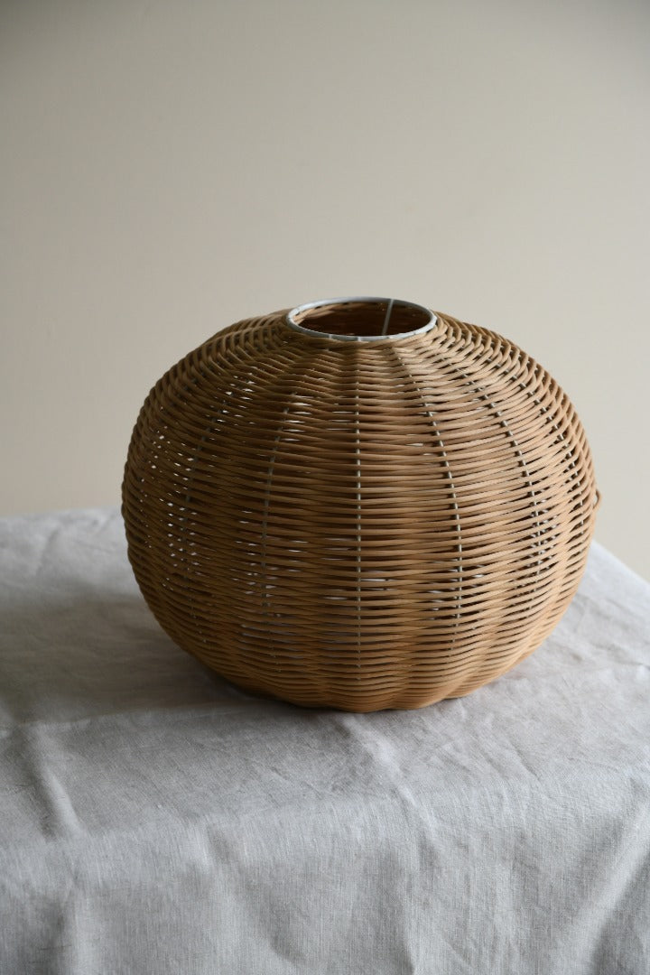 Vintage Wicker Lampshade