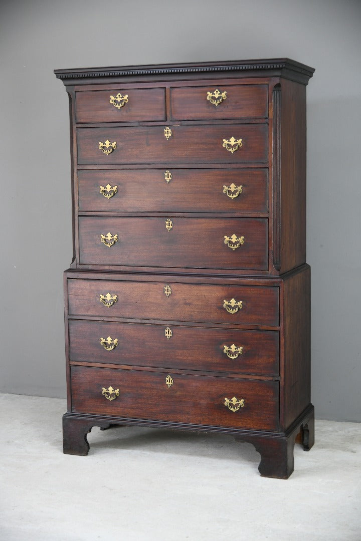 Mahogany Georgian Chest on Chest