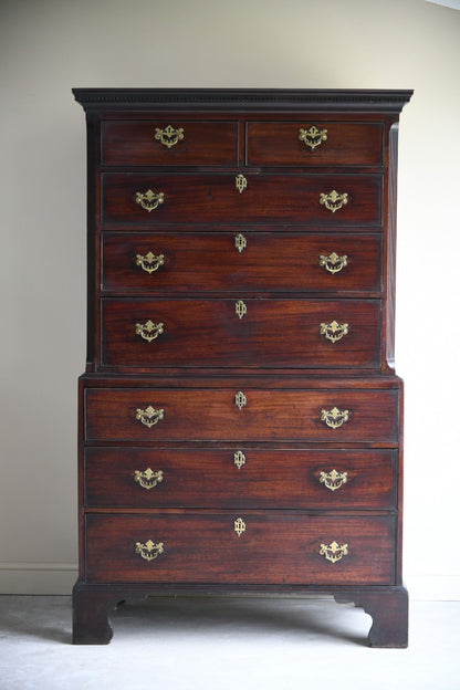 Mahogany Georgian Chest on Chest