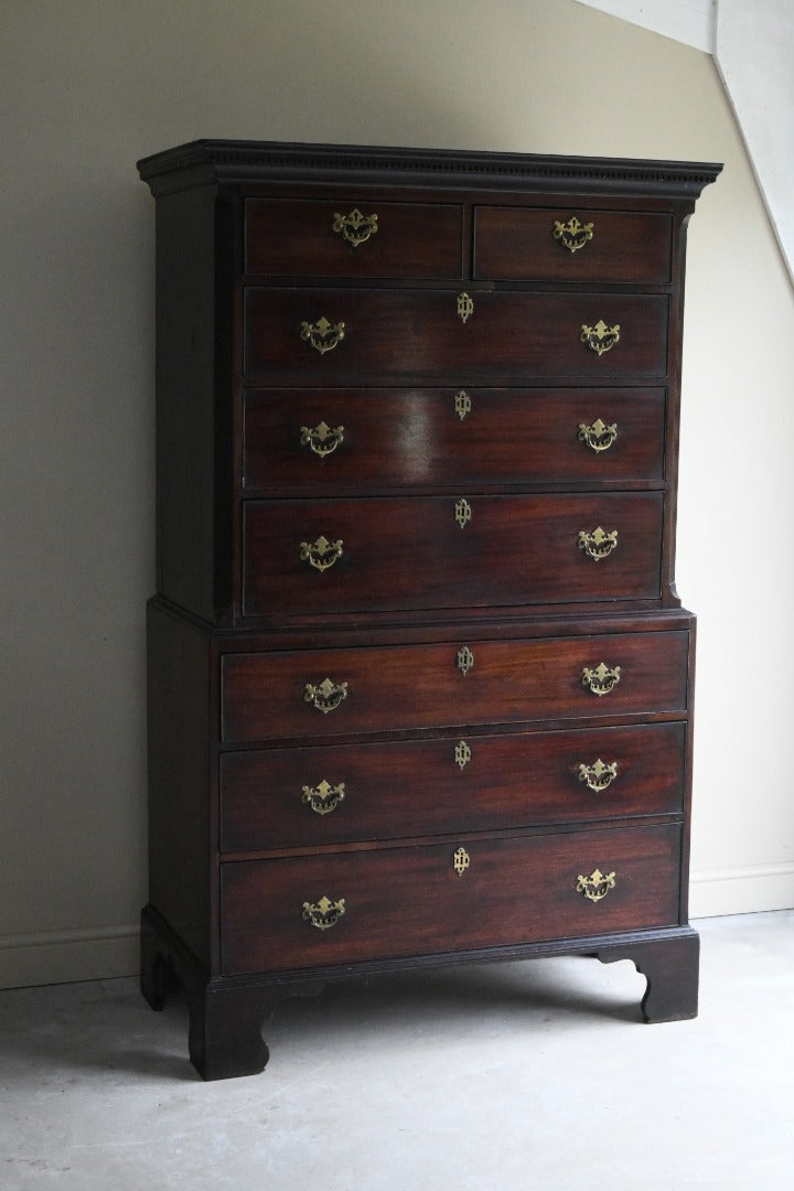 Mahogany Georgian Chest on Chest