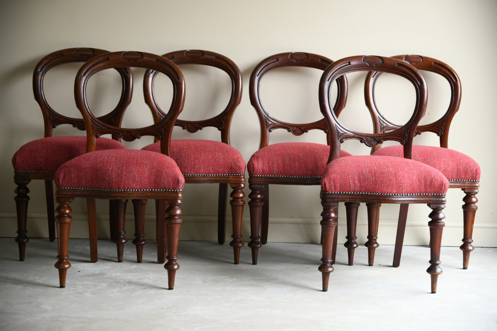 6 Victorian Mahogany Dining Chairs