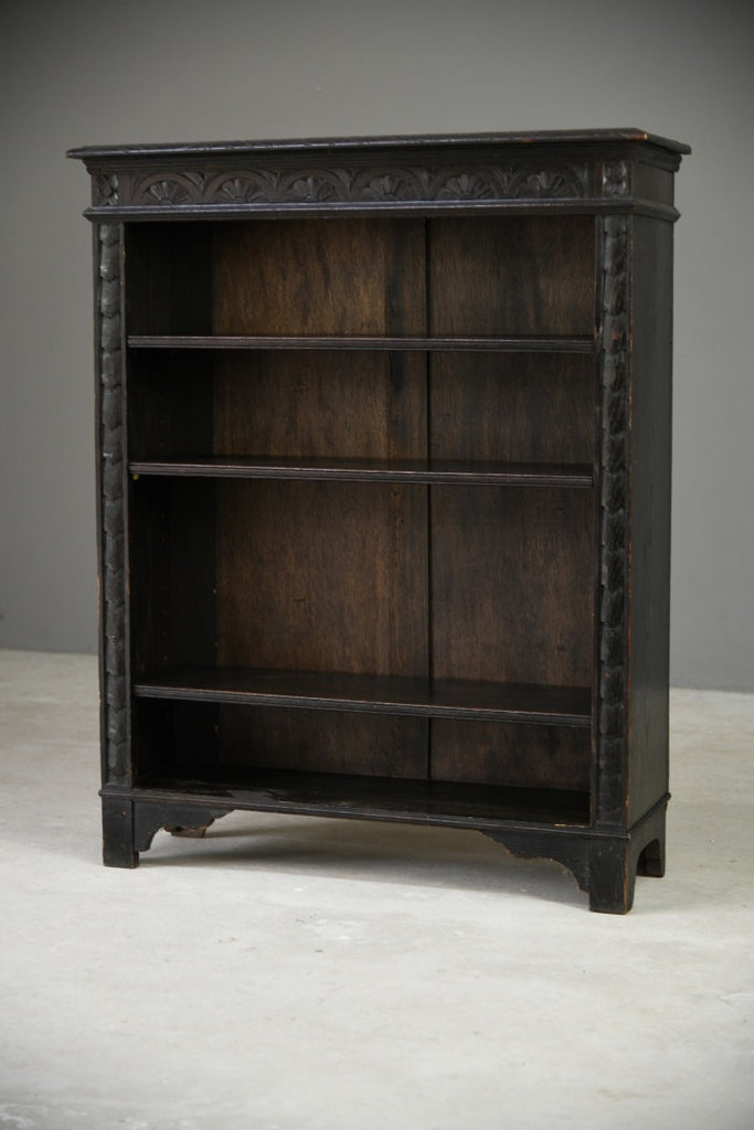 Victorian Dark Oak Bookcase
