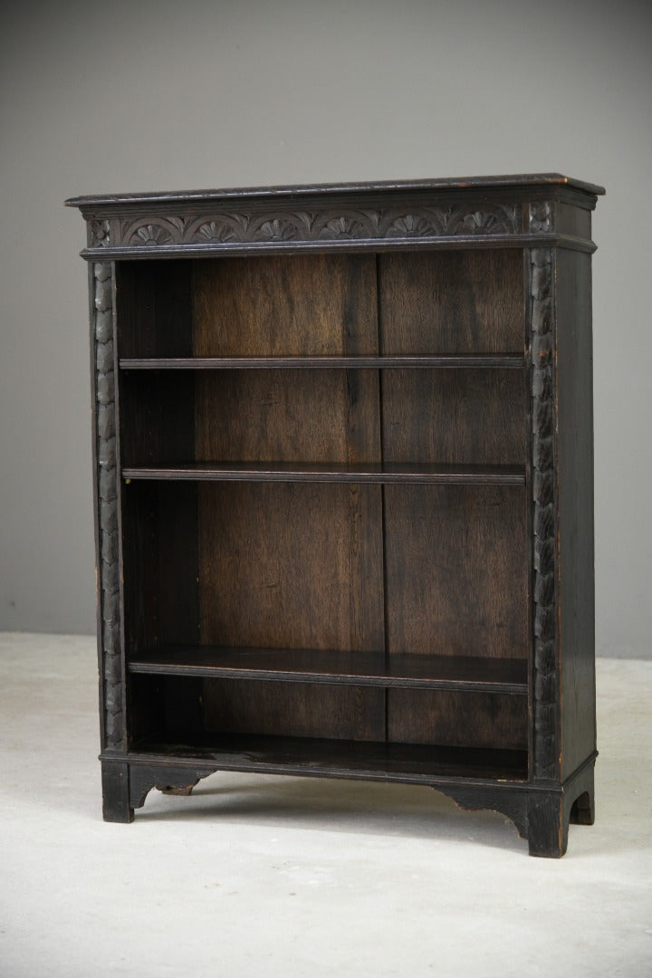 Victorian Dark Oak Bookcase