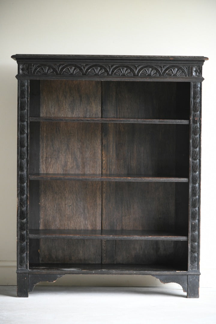 Victorian Dark Oak Bookcase