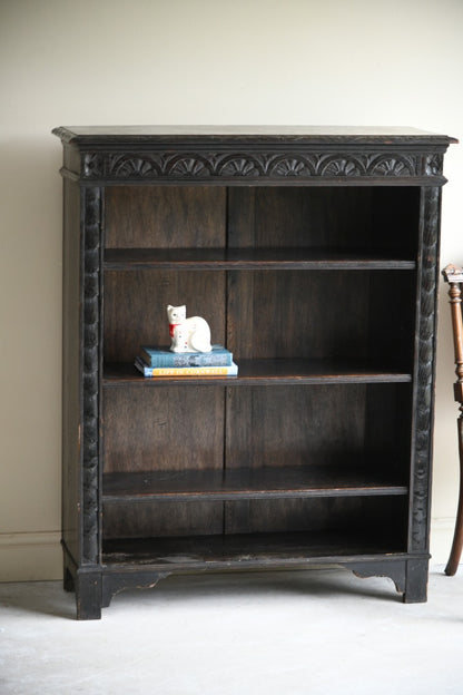 Victorian Dark Oak Bookcase