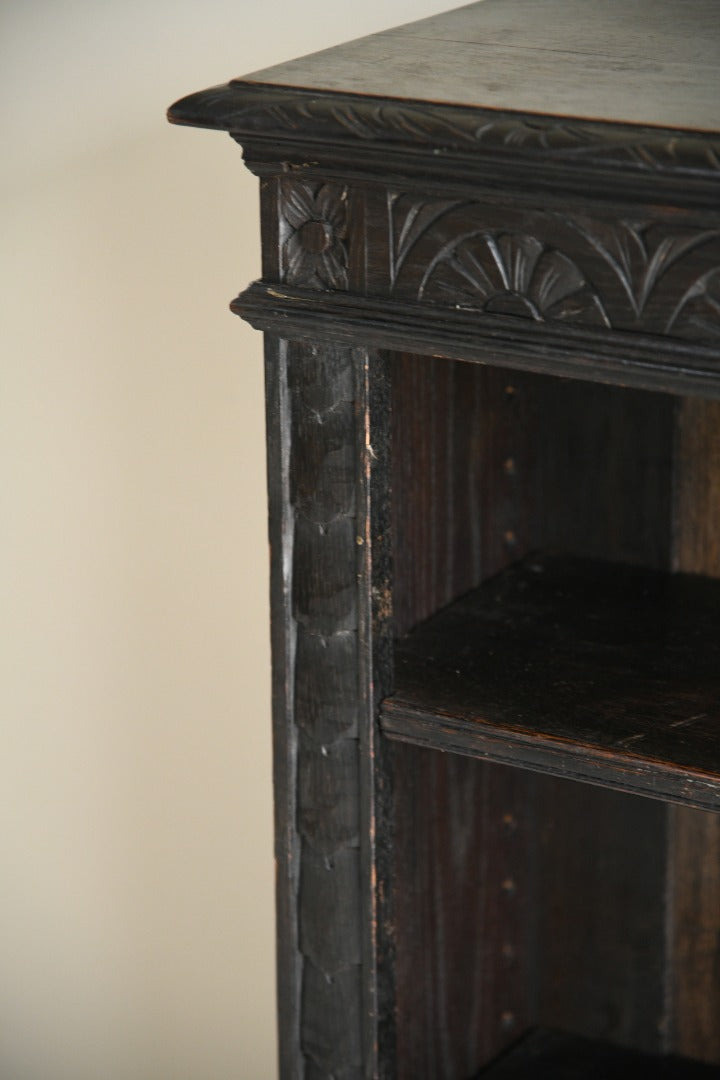 Victorian Dark Oak Bookcase