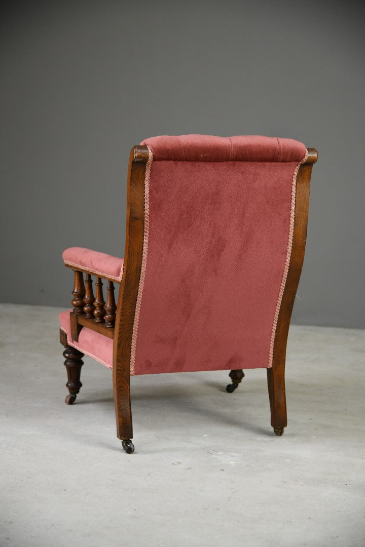 Antique Victorian Library Chair