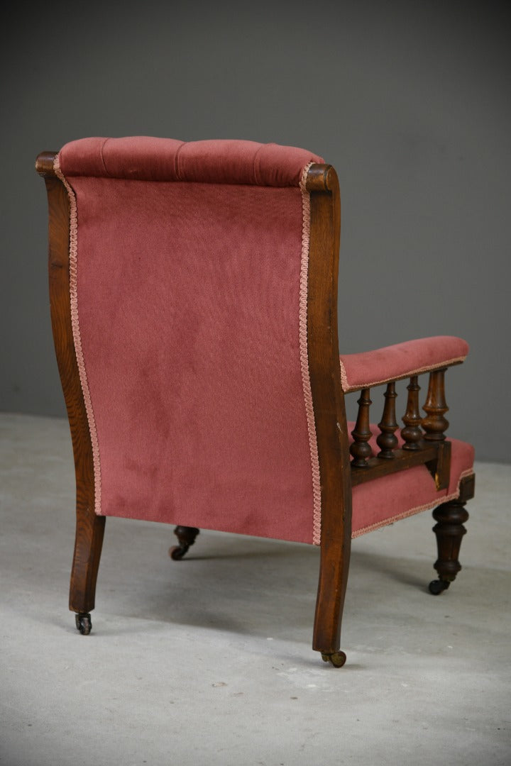 Antique Victorian Library Chair