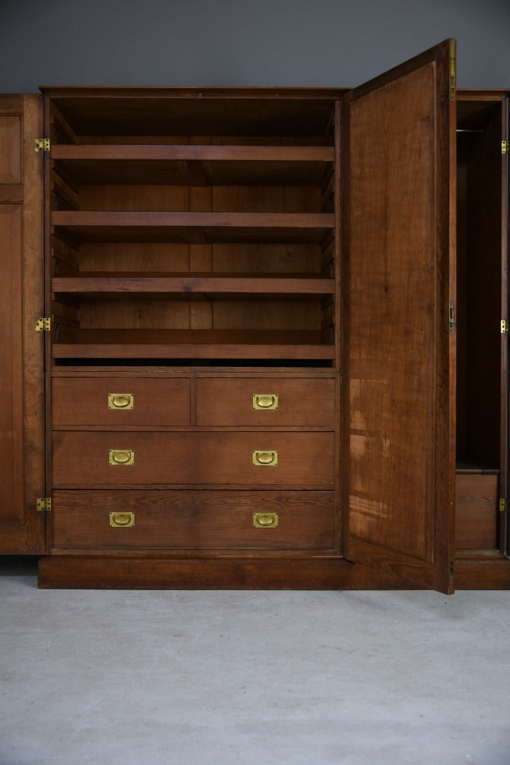 Arts & Crafts Pitch Pine Wardrobe