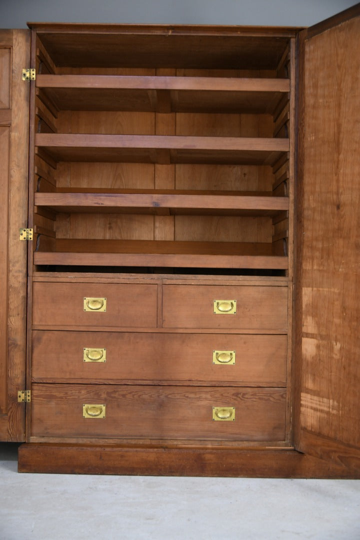 Arts & Crafts Pitch Pine Wardrobe