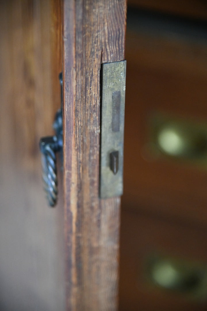 Arts & Crafts Pitch Pine Wardrobe