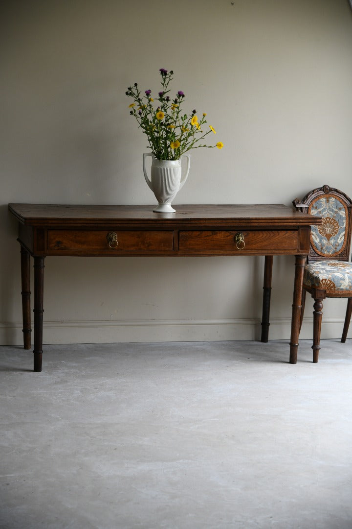 Antique Elm Side Table