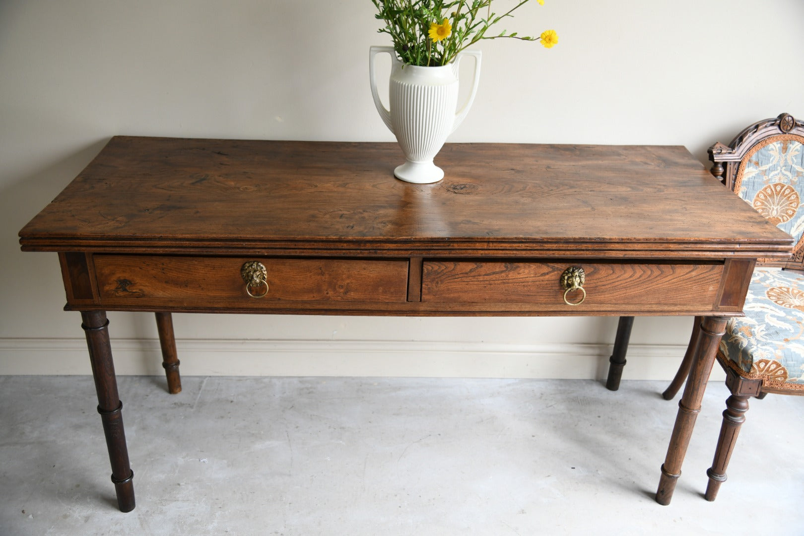 Antique Elm Side Table