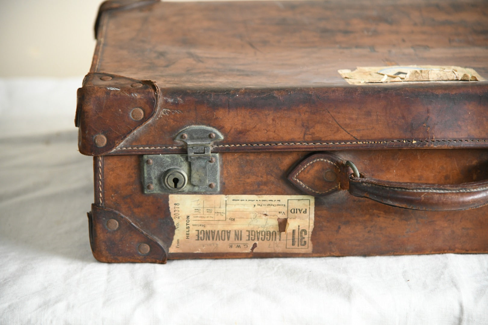 Antique Leather Suitcase