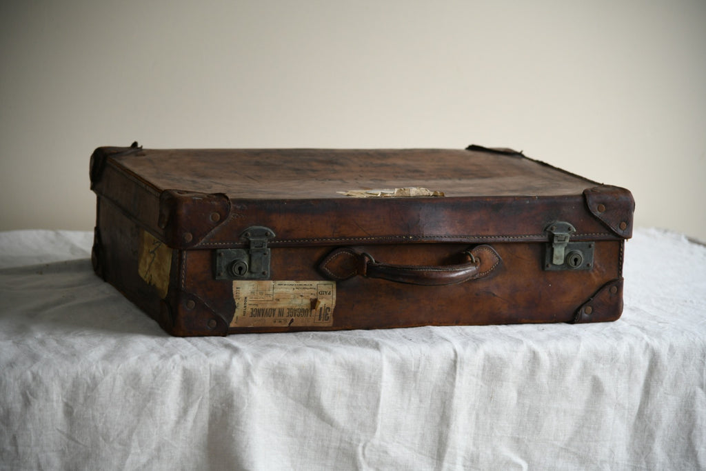 Antique Leather Suitcase