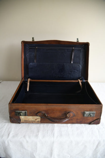 Antique Leather Suitcase