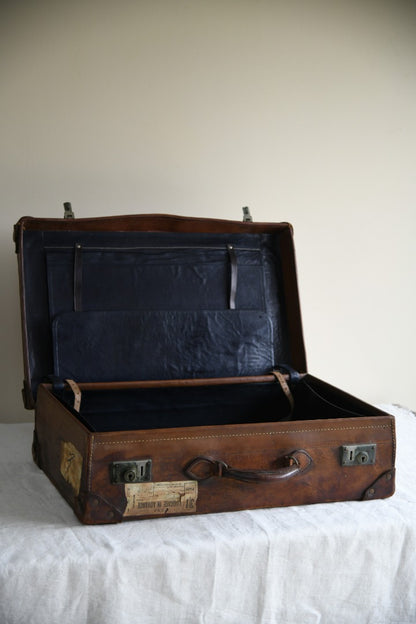 Antique Leather Suitcase