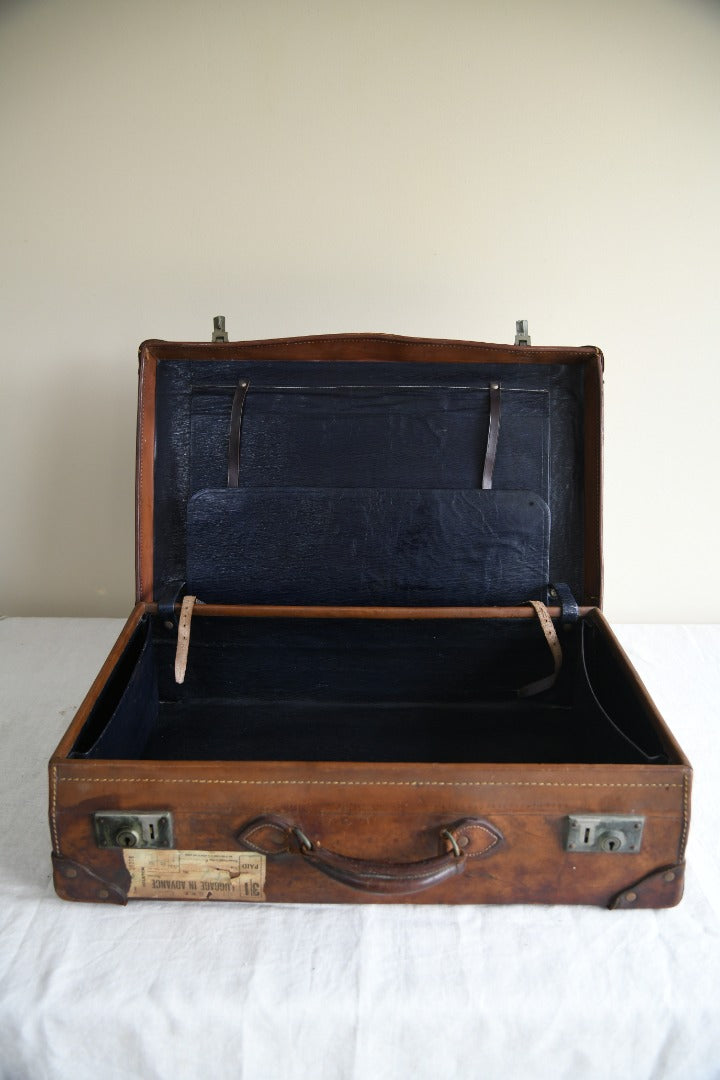 Antique Leather Suitcase