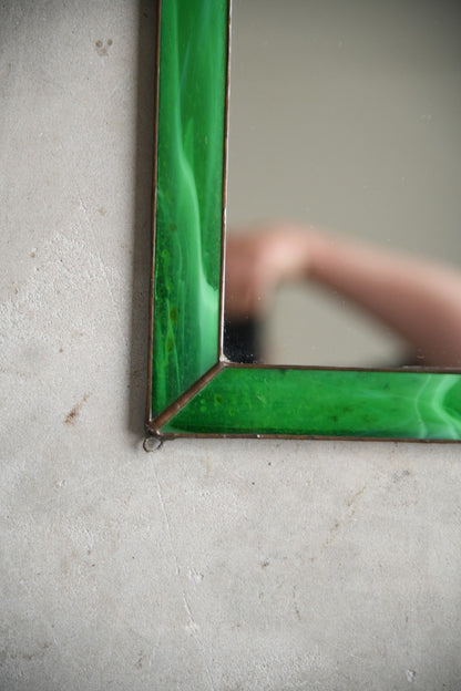 Vintage Slag Glass Mirror