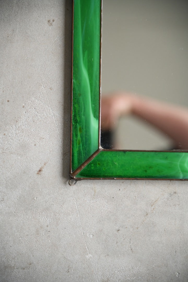 Vintage Slag Glass Mirror